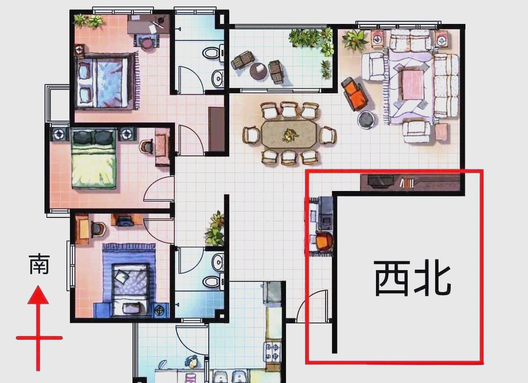 房子西北角代表谁(房子西北角风水代表什么)