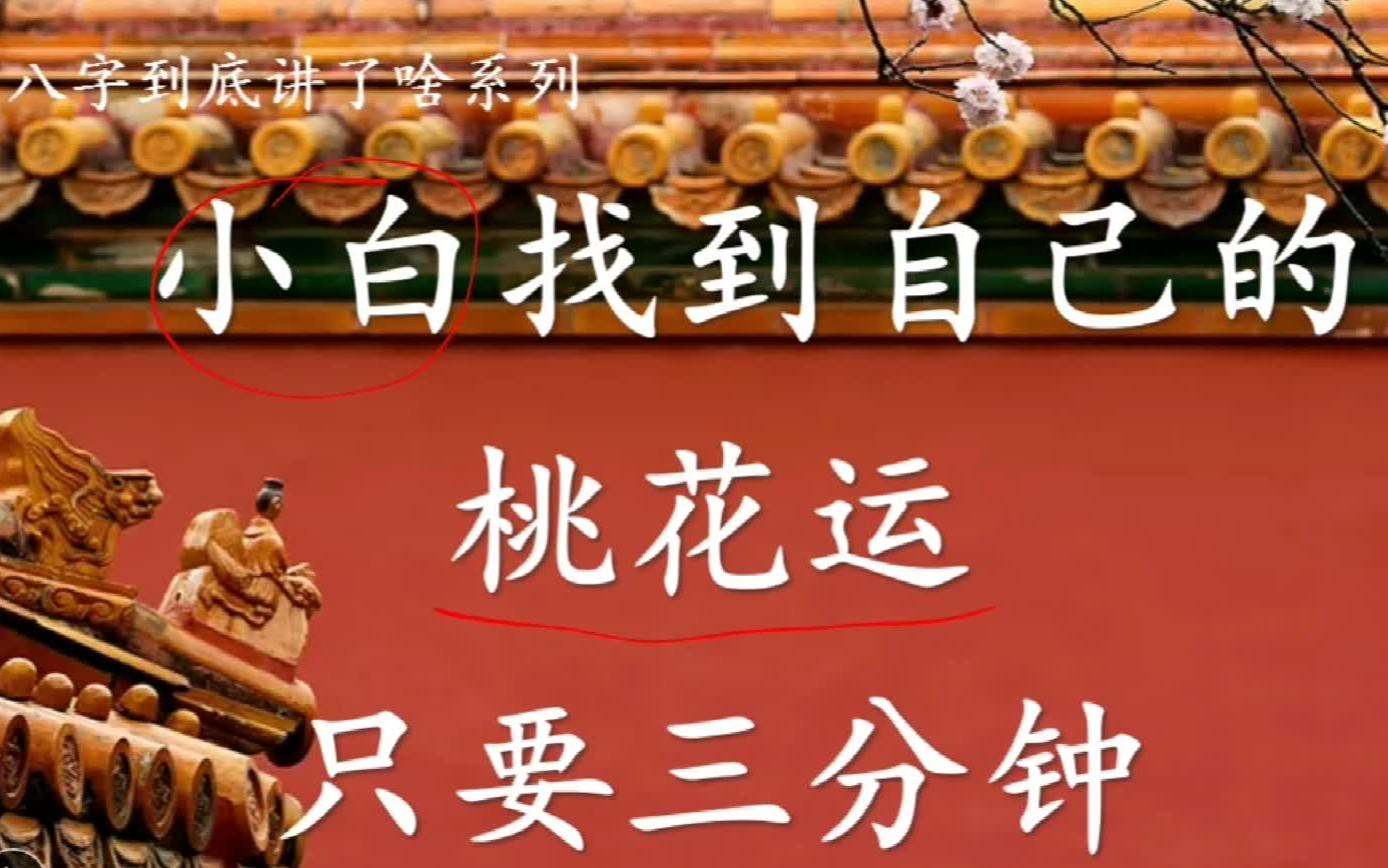 八字桃花运测试免费(八字婚姻算命免费测婚姻状况)