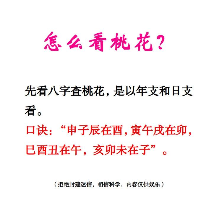 桃花运免费查询(免费桃花运自测方法)