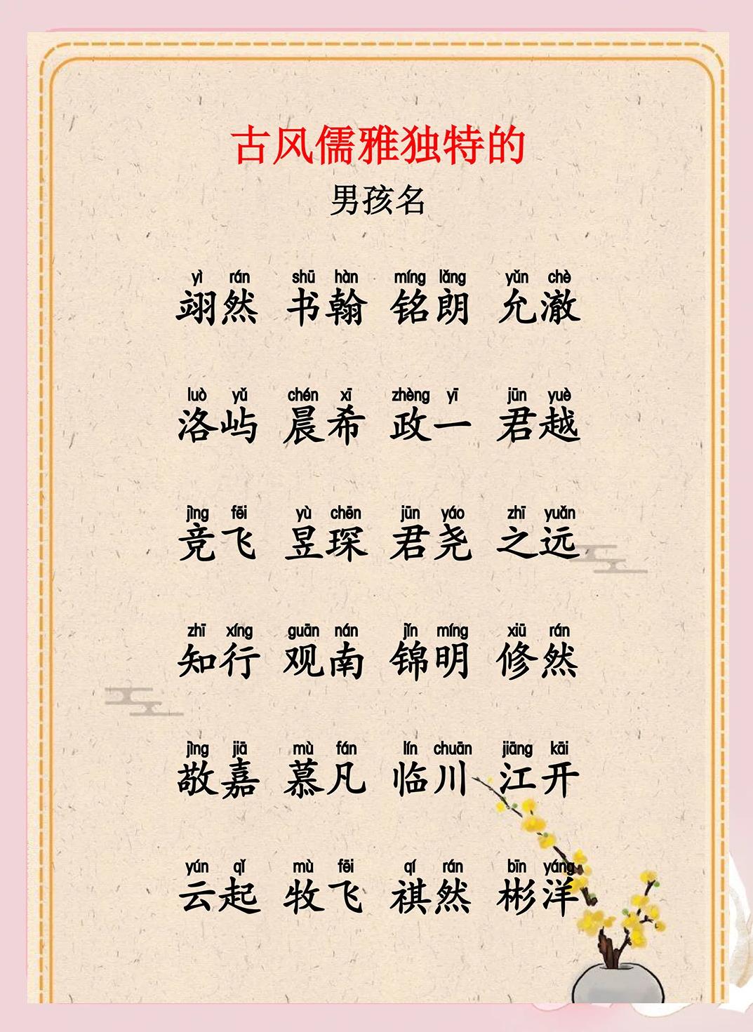 唐诗取名(唐诗取名慎用)