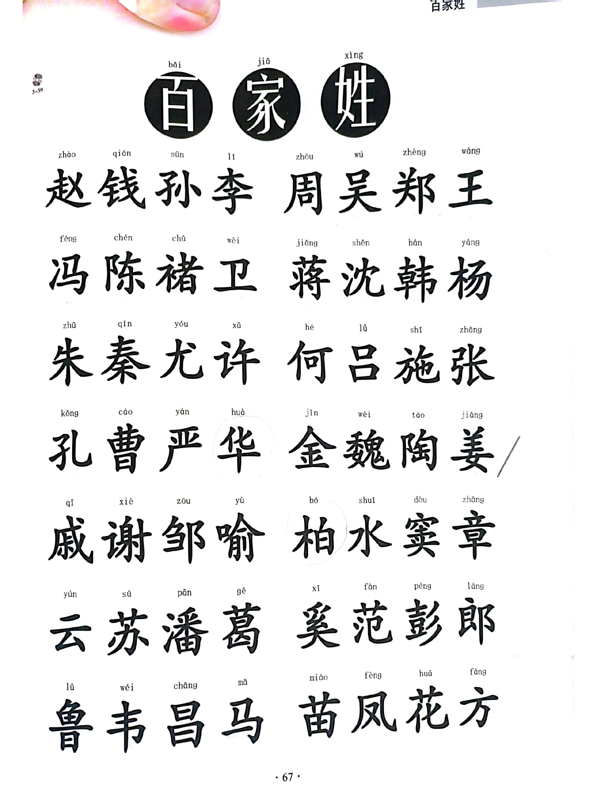 注音版百家姓跟读版(百家姓正版一年级注音版)