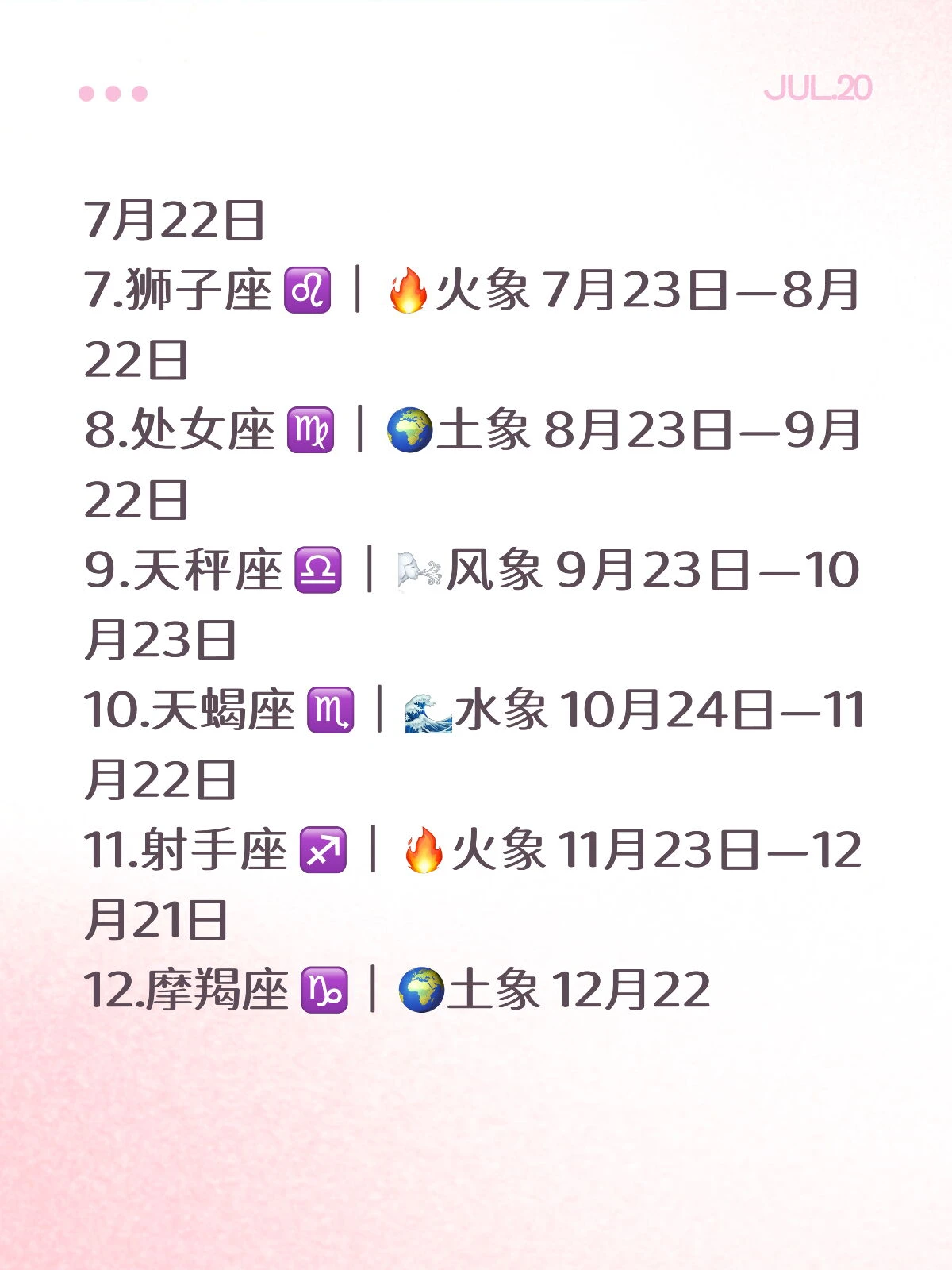 星座表十二星座查询日期(星座表十二星座日期表星座)