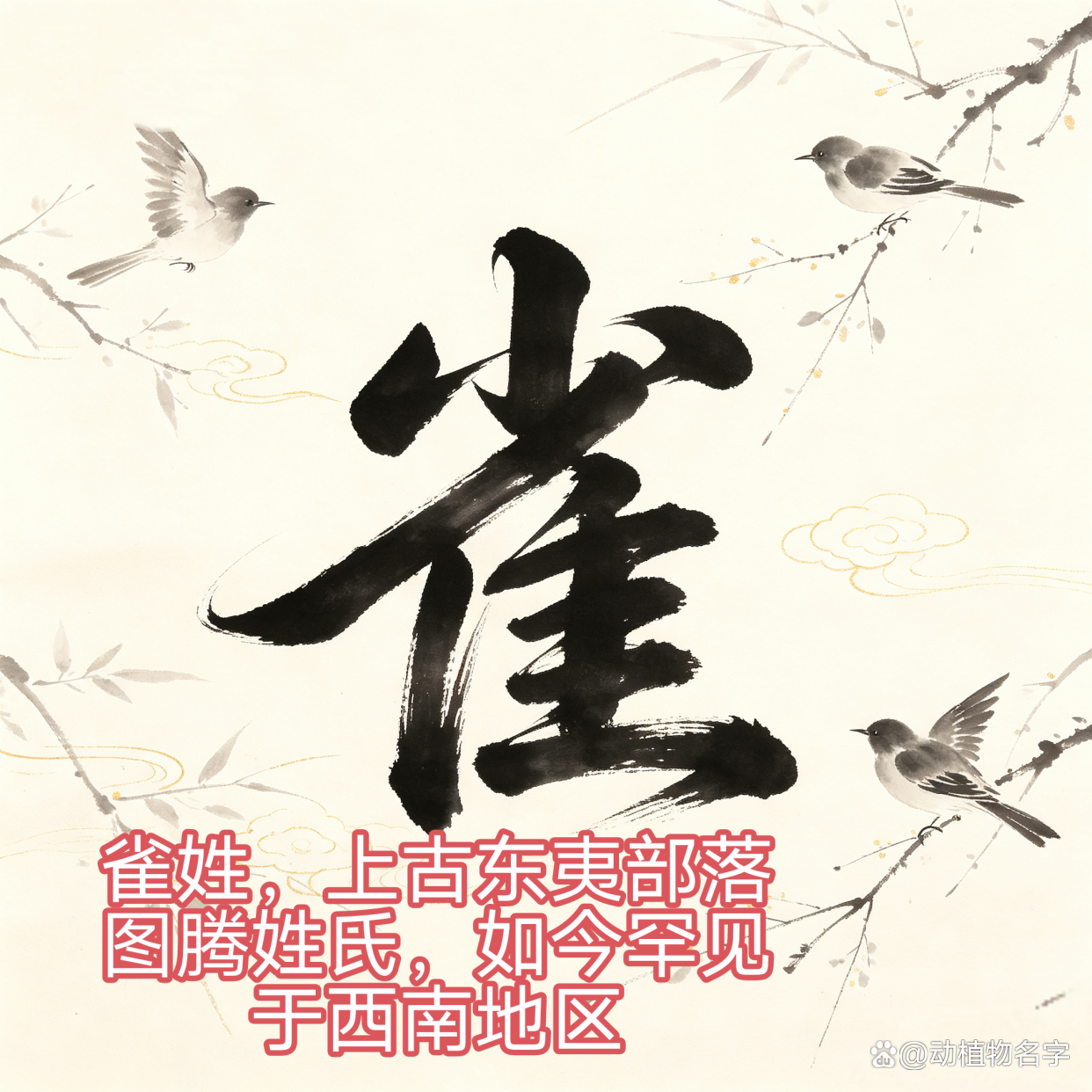 全国100大动物姓氏(全国100大动物姓氏排名)