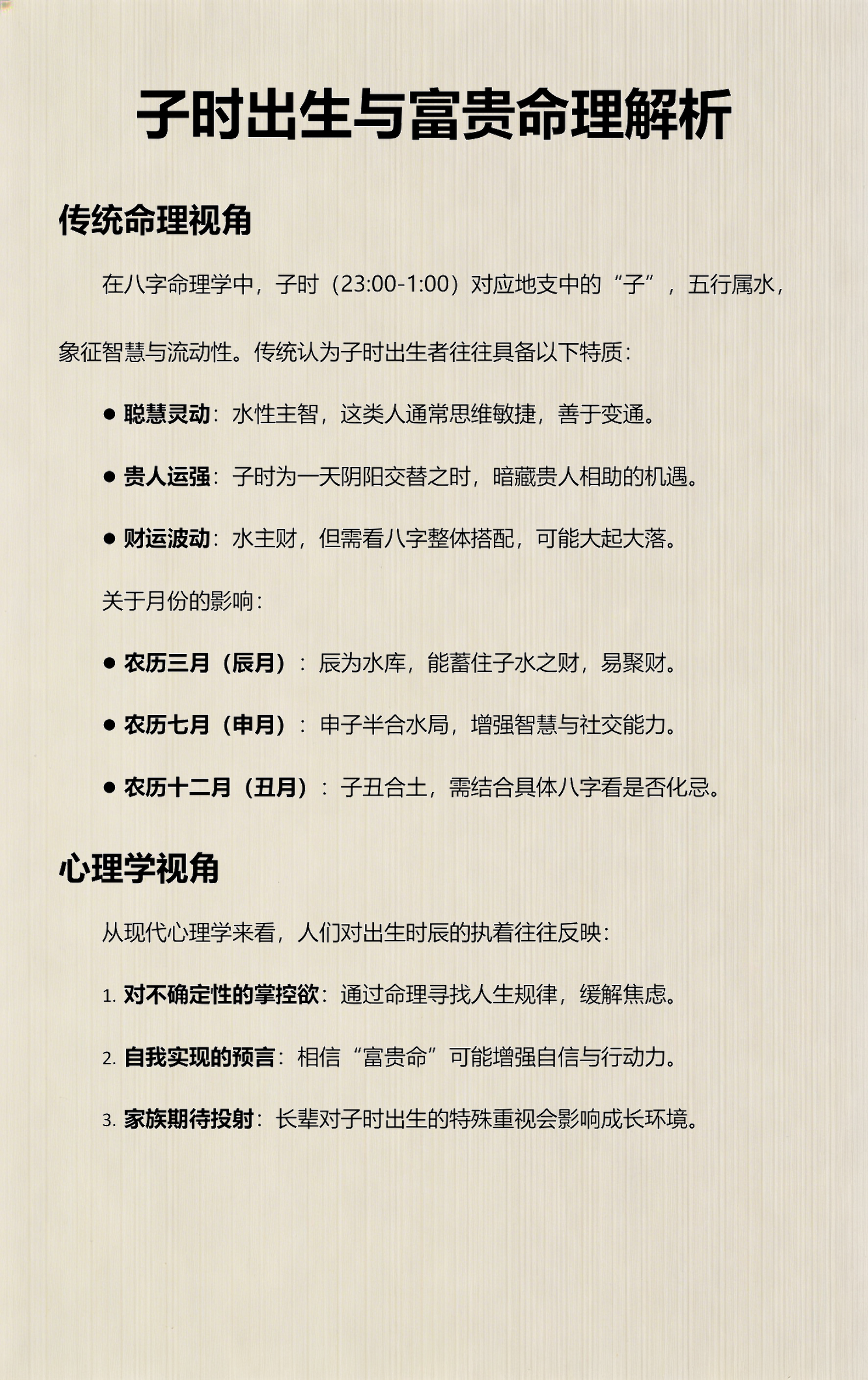 八字命理口诀论断富贵命诀(八字命理口诀大全)