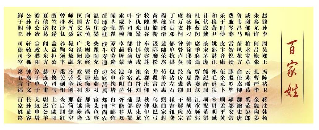 百家姓有几个dai姓(百家姓有几个戴姓的姓氏)
