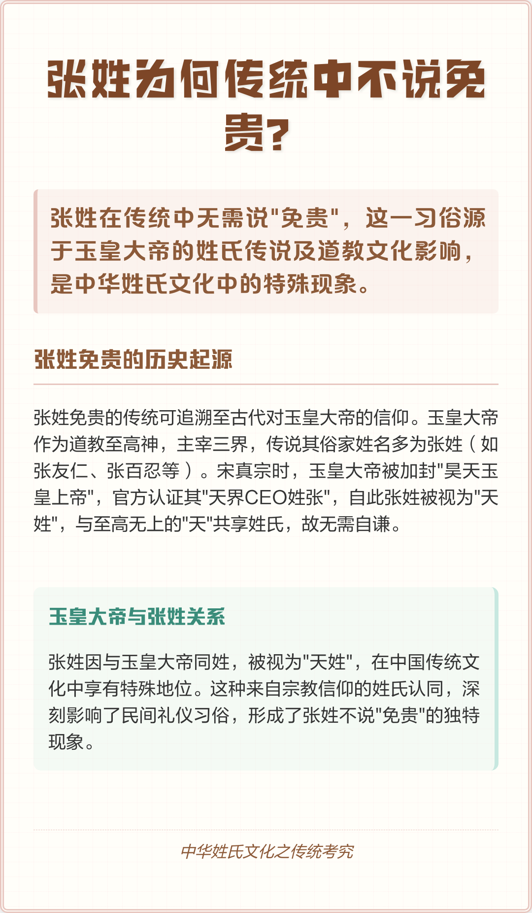 百家姓张姓由来(百家姓张姓排名多少位) 百家姓张姓由来(百家姓张姓排名多少位)