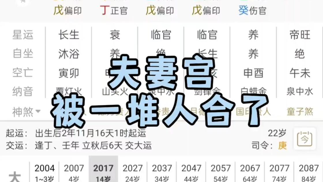 八字夫妻宫算命方法(八字算夫妻宫免费算命)