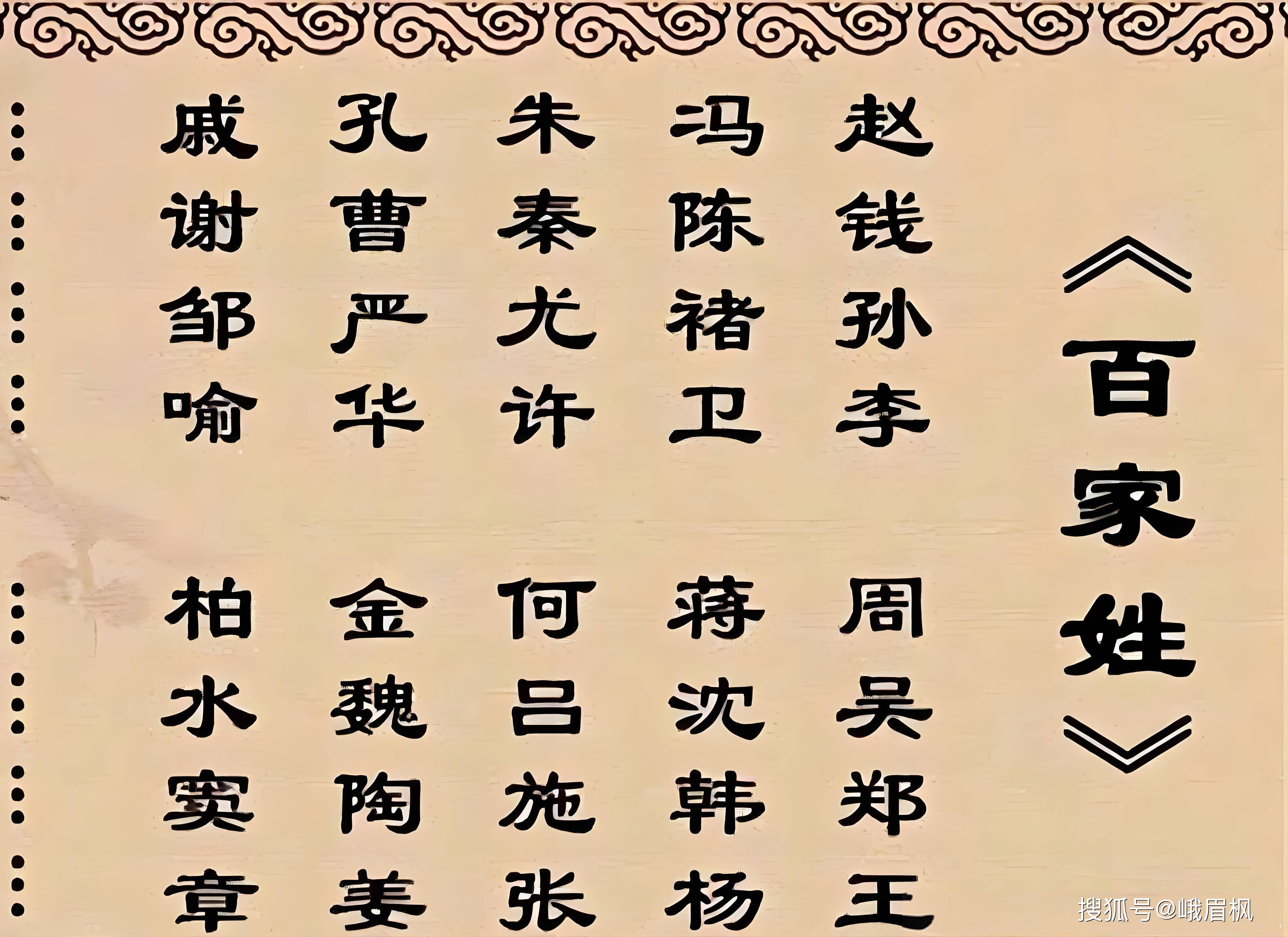 百家姓名大全排序(百家姓名大全名字免费)