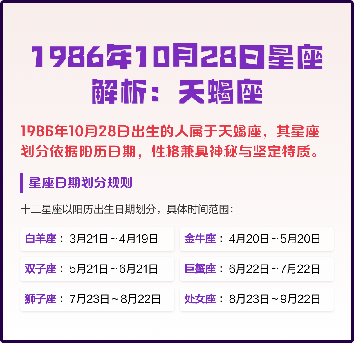 星座解析大全app(星座解析大全详细全面)