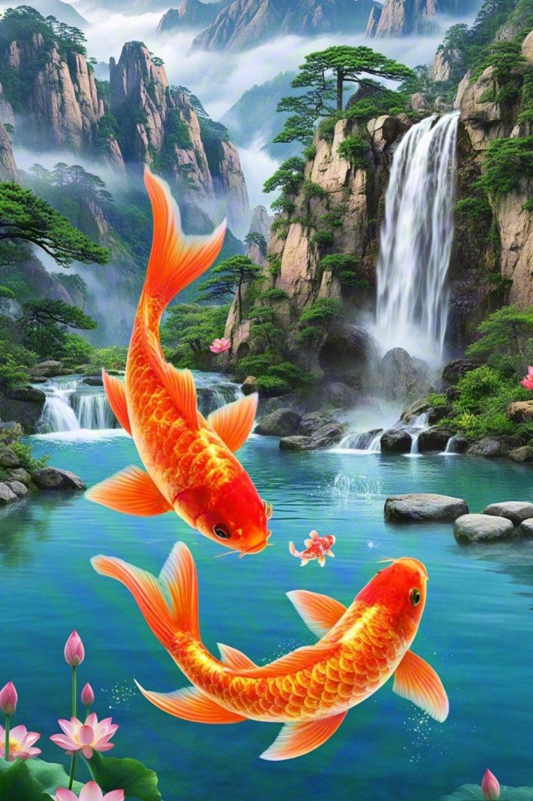 风水招财壁纸高清(风水招财山水动态壁纸)
