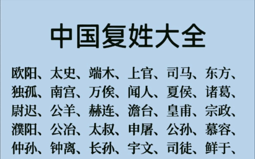 三个已灭绝的复姓(三个已灭绝的复姓 成功姓) 三个已灭绝的复姓(三个已灭绝的复姓 成功姓)