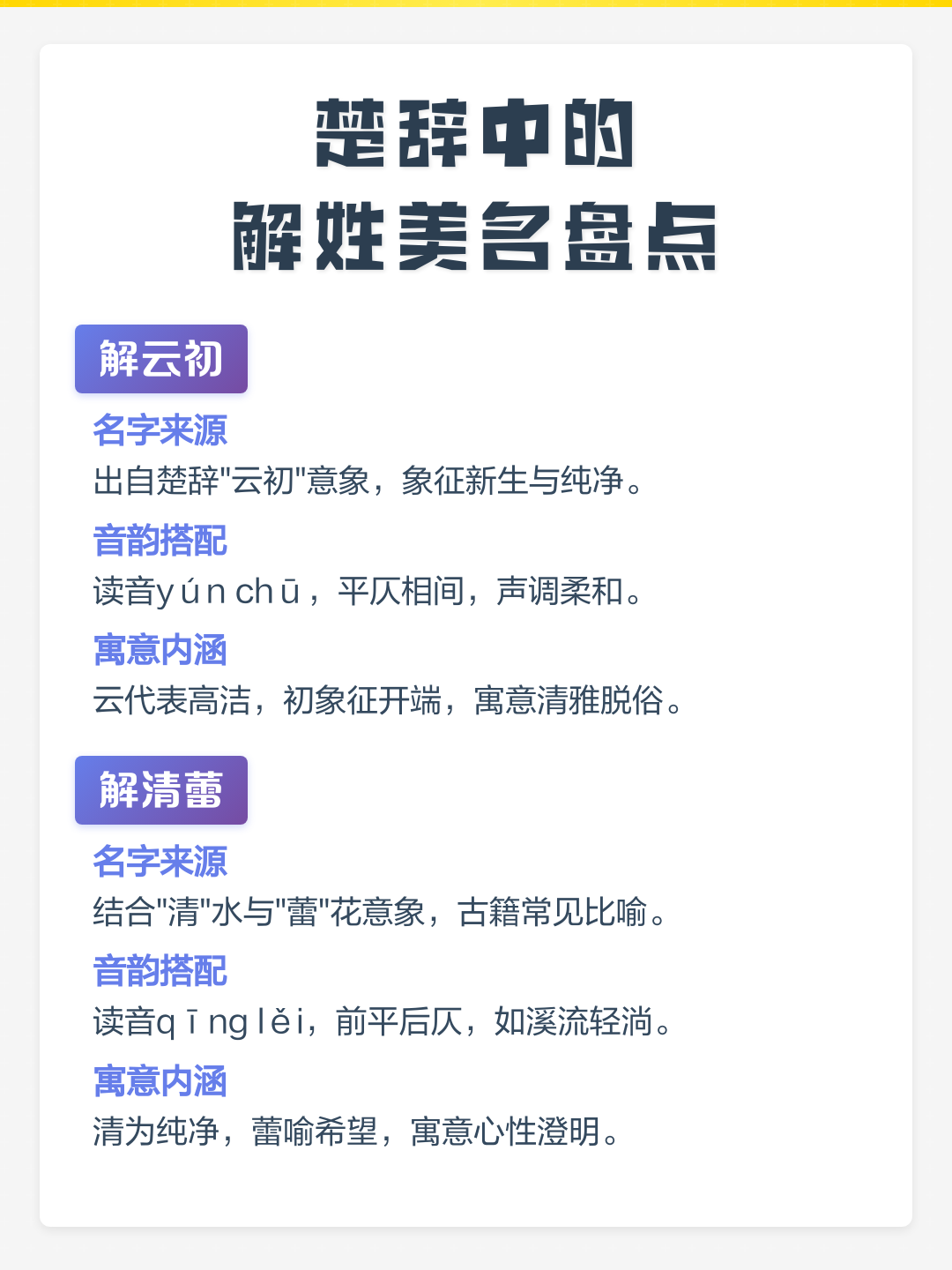 姓氏楚辞(楚辞姓王取名男孩) 姓氏楚辞(楚辞姓王取名男孩)