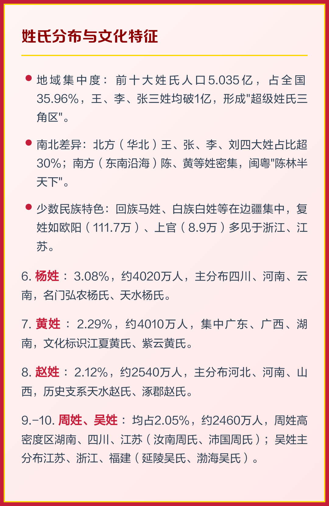 百家姓排名最新排名查询(百家姓排名1一览表500) 百家姓排名最新排名查询(百家姓排名1一览表500)