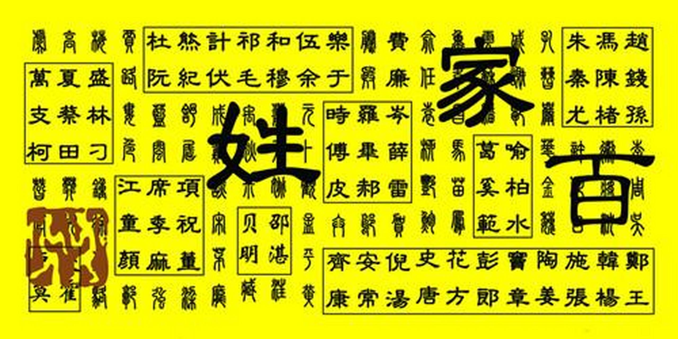 百家姓赵钱孙李完整版(百家姓赵钱孙李完整版甲骨文图片)
