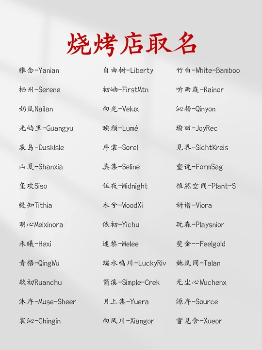 取名字大全免费取名(免费的生辰八字取名字)