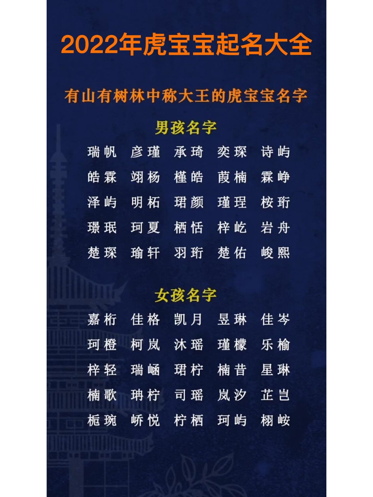 虎宝宝起名字女孩(虎宝宝女孩带琪字的名字)
