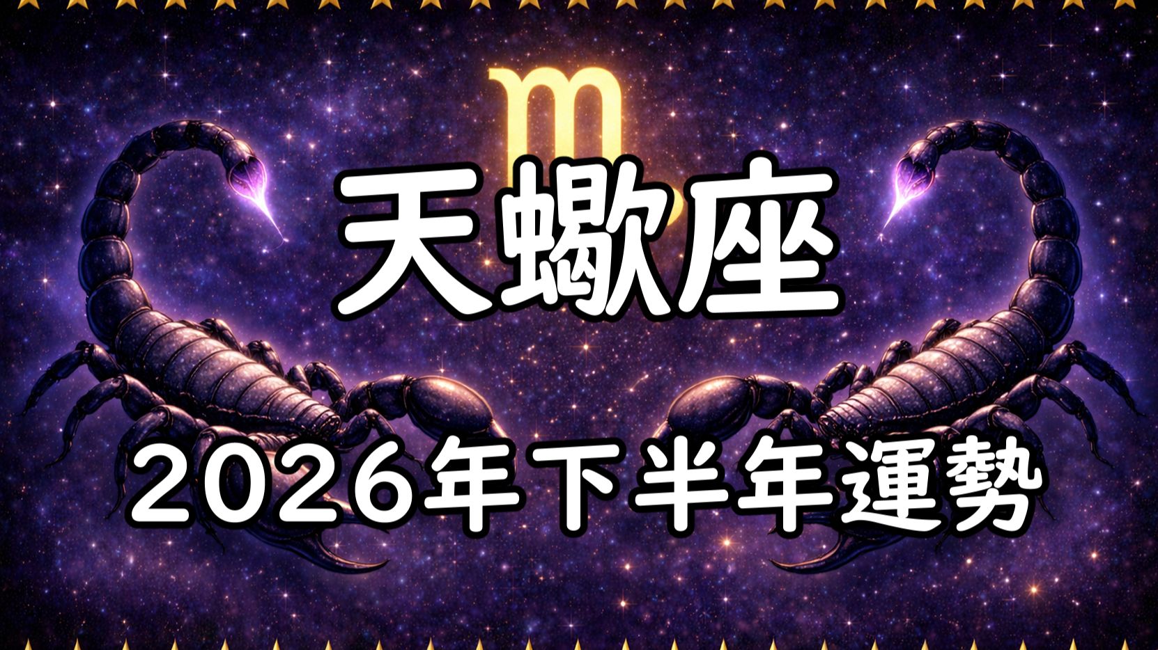 天蝎座下半年运势预测(天蝎座2026下半年运势大翻转)