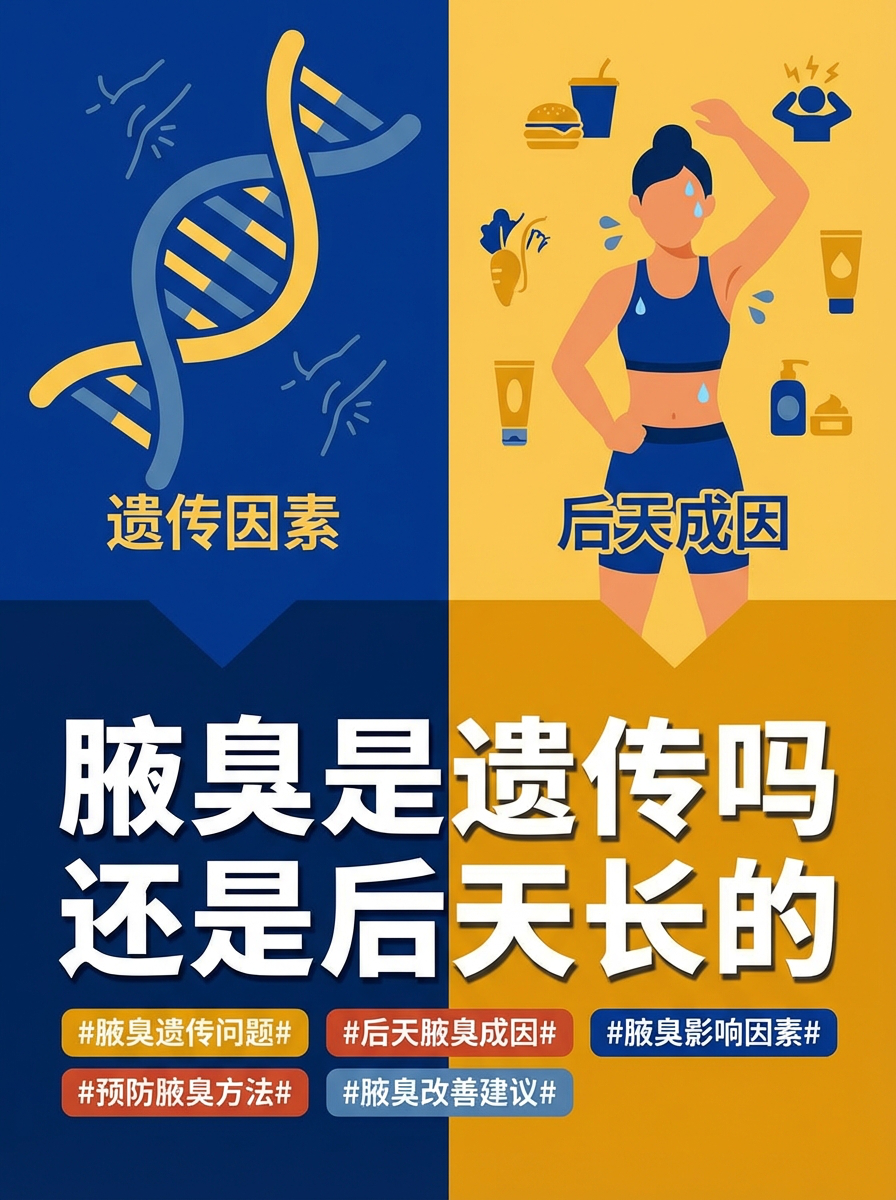 腋臭遗传女儿还是儿子(外婆有狐臭妈妈没有我会有吗)