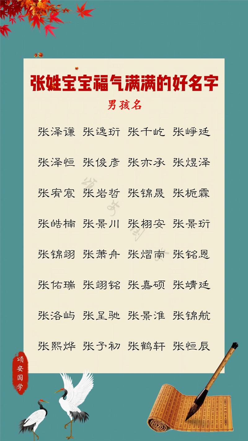 张姓女宝宝起名(张姓女宝宝起名叠字)